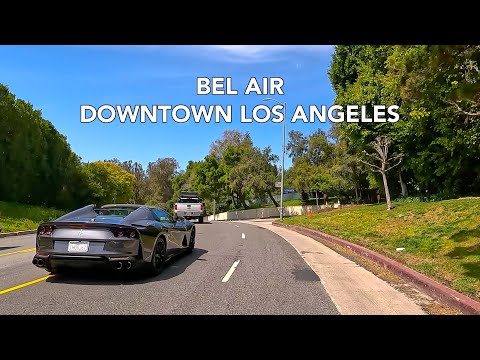[4K] Bel Air to Downtown Los Angeles DTLA