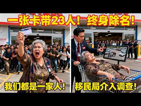 中国大妈蒙特利尔Costco刷一张卡带23人进场，狂吼我们都是一家人！工作人员傻眼，调出监控后她当场瘫软：终身除名+全员驱逐+移民局介入调查！