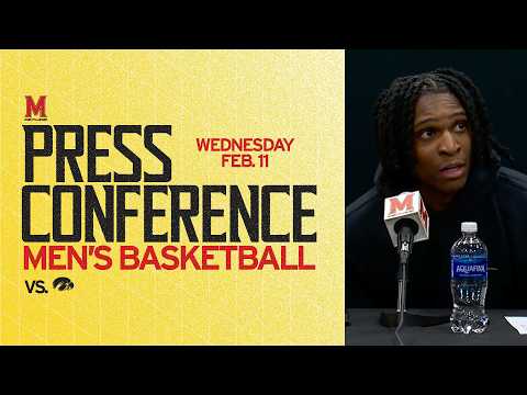 Maryland Men's Basketball | Player Press Conference | Iowa