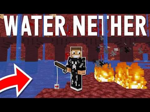 Minecraft, but the nether is flooded