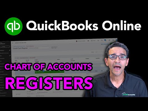 QuickBooks Online: Registering Transactions on Accounts