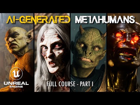 How to Generate Custom Metahuman Creatures with AI - YVO3D, Faceform Wrap, Unreal Engine 5.6 -Part I
