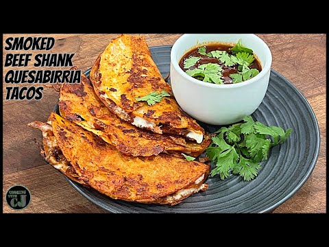 SMOKED BEEF SHANK BIRRIA AND QUESABIRRIA TACOS! | Birria De Res Recipe!