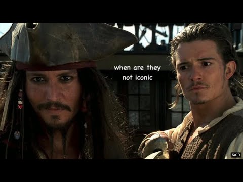 Jack Sparrow and Will Turner being an comedic duo
