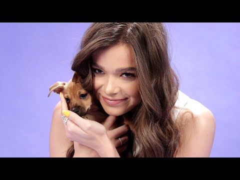 Hailee Steinfeld Plays With Puppies While Answering Fan Questions