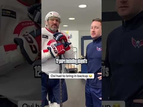 Ovi brought in backup 😂 (via @capitals/TT)