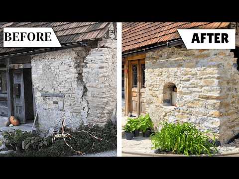 Limestone Wall on the Verge of COLLAPSE… We Rebuilt It