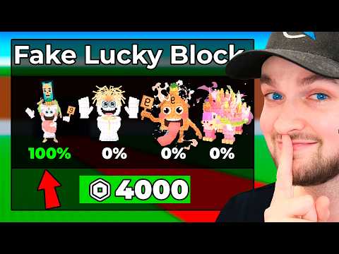 I Secretly Cheated in a Lucky Block Race... Ft. Kaye