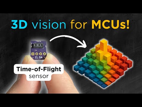 This Tiny Sensor Sees in 3D! ToF Sensors w/ STM32, ESP32 & RP2350 Explained (VL53L7CX)