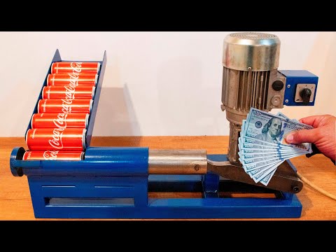 DIY Recycling Machine for Aluminium Cans (Make money from your aluminum cans)