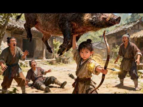 7岁女童穿成猎户之女！神力箭术觉醒，单手拎野猪怼极品，逆袭山野小霸王！#短劇 #短劇推薦