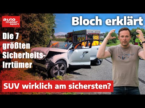 SUV-Crash, Dummies & Co.: Die 7 größten Sicherheits-Irrtümer | Bloch erklärt #194 - auto motor sport