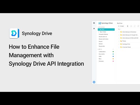 How to Enhance File Management with Synology Drive API Integration | Synology