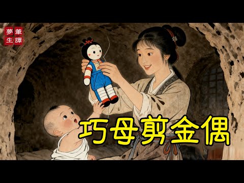 寡母被逼遷入村口破窯，以縫補為生。為哄夜啼的嬰兒，她剪碎舊衣縫成布偶，竟惟妙惟肖。貨郎見之驚嘆，重金求購，從此「窯洞偶」名揚四方！#故事#民間傳說#奇遇#報恩#原創故事