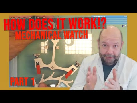 How a mechanical watch works, basic theory of Horology Part 1of2