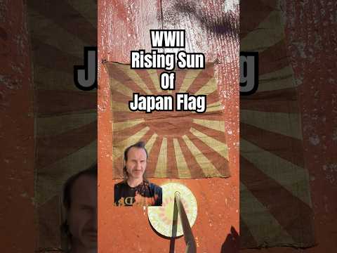 WWII Relic: Tracing the Journey of a Rising Sun Flag #ww2 #militaria #japan #flag #flags #history