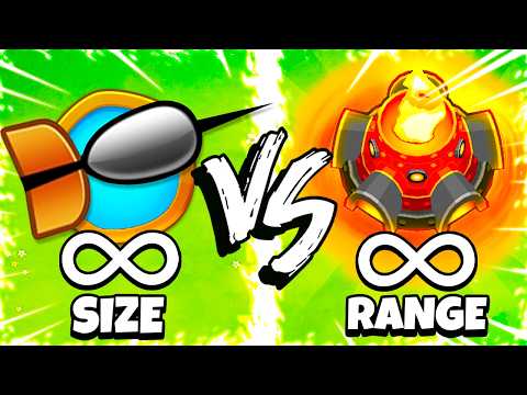 Infinite Projectile Size VS Unlimited Range (BTD 6)