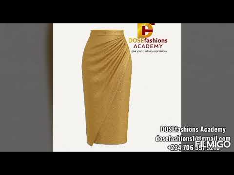 DRAPE A SKIRT LIKE A PRO!Learn Draping: Create a Stylish One-Side Draped Skirt Step-by-Step