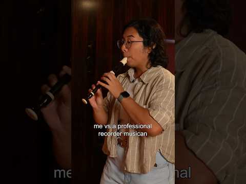 PRO vs beginner recorder player