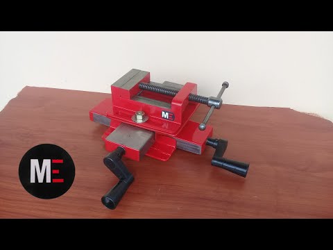 Como hacer una base con coordenadas para taladro de banco.(Make a Cross Vise - Diy Tools)