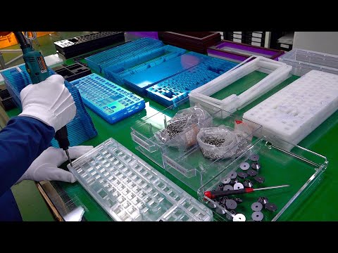 Unique! The process of making a Korean mechanical transparent keyboard.