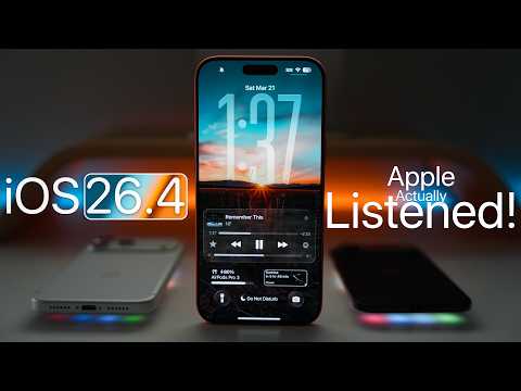 iOS 26.4 - Apple Actually Listened!
