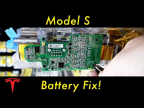 Tesla Battery Repair: Module Modification - Check BMS Wires, Remove Tab, Remove and inspect BMB