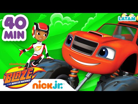 ¡40 MIN de los mejores rescates de AJ y Gabby! | Blaze y los Monster Machines