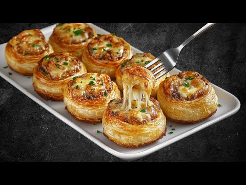 Just puff pastry and minced meat. This recipe will blow everyone away! Best recipe with minced meat