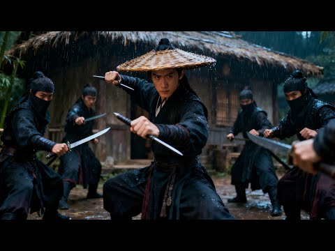 1000 assassins attack Hua Shan master. Kungfu boy appears and defeats all in one move!