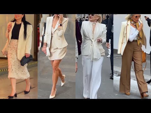 MILAN SPRING STYLE 2025 | STREET OUTFITS FASHION OF LUXURIOUS ITALIANS | HOW TO WEAR ELEGANT