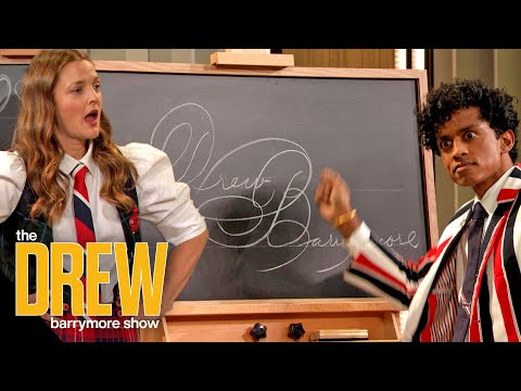Rajiv Surendra Teaches Drew How to Write Her Name in Calligraphy | Dear Drew
