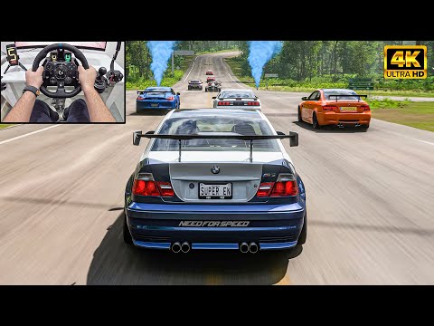 NFS MW BMW M3 GTR VS Track Toys - Forza Horizon 5 | Logitech G923 Steering Wheel