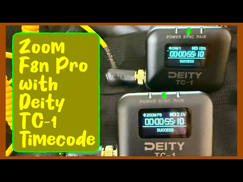 Syncing Zoom F8n Pro Field Recorder with a Deity TC-1 System