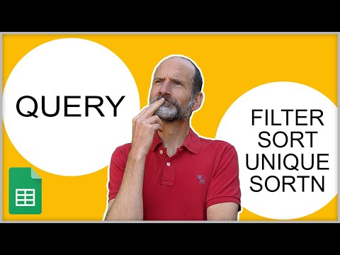 Google Sheets - Comparing QUERY to "Regular" Functions like FILTER, SORT, UNIQUE and SORTN