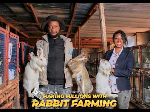 How a Zambian former Accountant & Veteran Swimmer is making Millions from Rabbit Farming