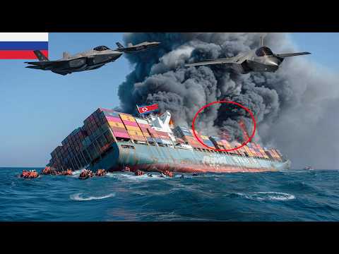 1 HOUR AGO! US F-35 fighter jets sink North Korean ship carrying 88,574 missiles to Russia | Arma 3