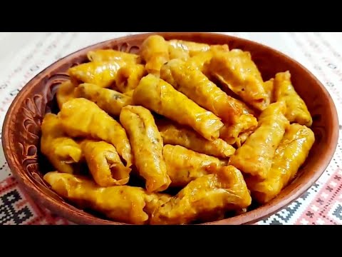 🇺🇦🌽ПІСНІ ГОЛУБЦІ з КУКУРУДЗЯНОЇ КРУПИ, КВАШЕНОЇ КАПУСТИ та БІЛИМИ ГРИБАМИ. Закарпатські Голубці.🌽🇺🇦