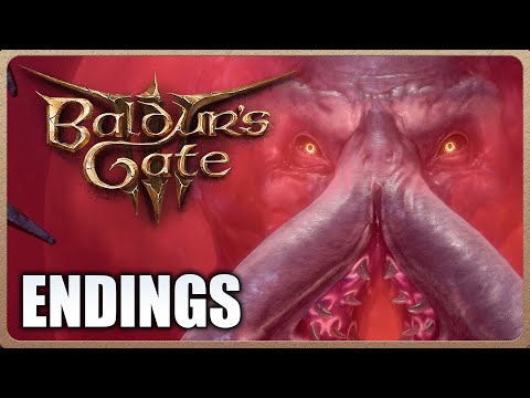 Baldur's Gate 3 - ALL ENDINGS (Good, Bad & Secret Ending)
