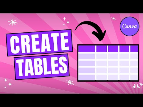 How to Make a Table in Canva (Easy 2025)