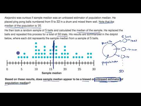 Biased and unbiased estimators from sampling distributions examples