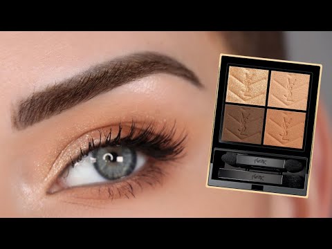 Easy Neutral Eyeshadow Tutorial for Beginners | YSL Eyeshadow Quad