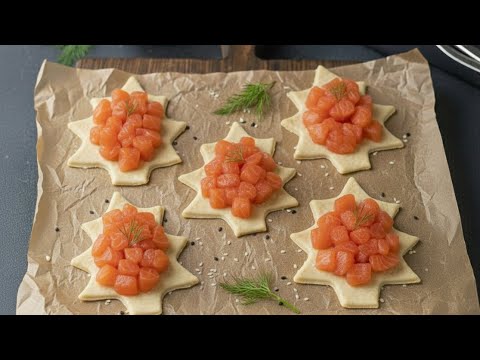 Surprise your guests this Christmas! Puff pastry Christmas trees in just a few minutes!