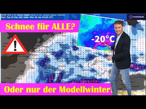 Megawinter ab Neujahr oder nur wieder der Modellwinter? Eisige Nordlage bei GFS, viel Schnee, Frost!