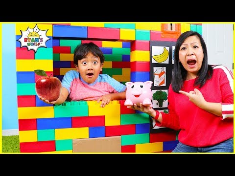 Ryan sells Healthy Food at Vending Machine and Cook!!