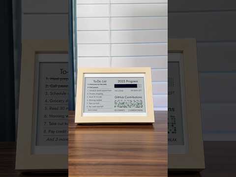 DIY E-Ink Productivity Dashboard #raspberrypi #epaper #diyelectronics #opensource