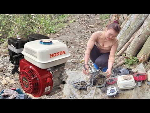 TIMELAPSE : The genius girl repairs and restores all types of engines to help the villagers