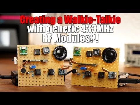 Creating a Walkie-Talkie with generic 433MHz RF Modules?!