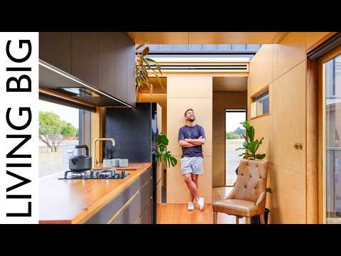 Modern-Minimalist Two-Trailer Tiny Home | A Genius DIY Build That Will Blow Your Mind