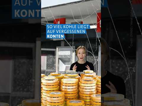 Vergessene Kohle auf deutschen Konten 💰❓ | Eine Minute Geld MDR #Shorts